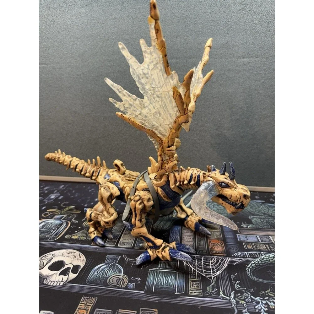 Mega Bloks Fire & Ice Dragons 9879 Vorgan Ice Fang Bone Skeleton Dragon